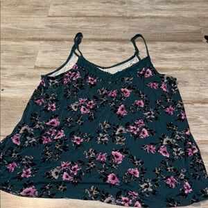 Torrid Pink Floral Sleeveless Camisole